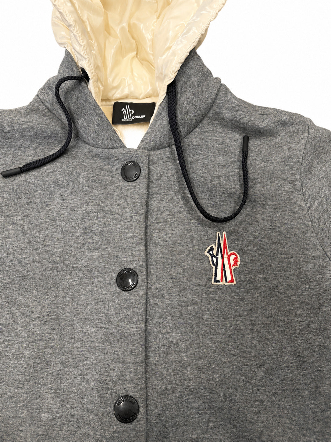 Monclear Hooded Button-Front Sweatshirt Jacket