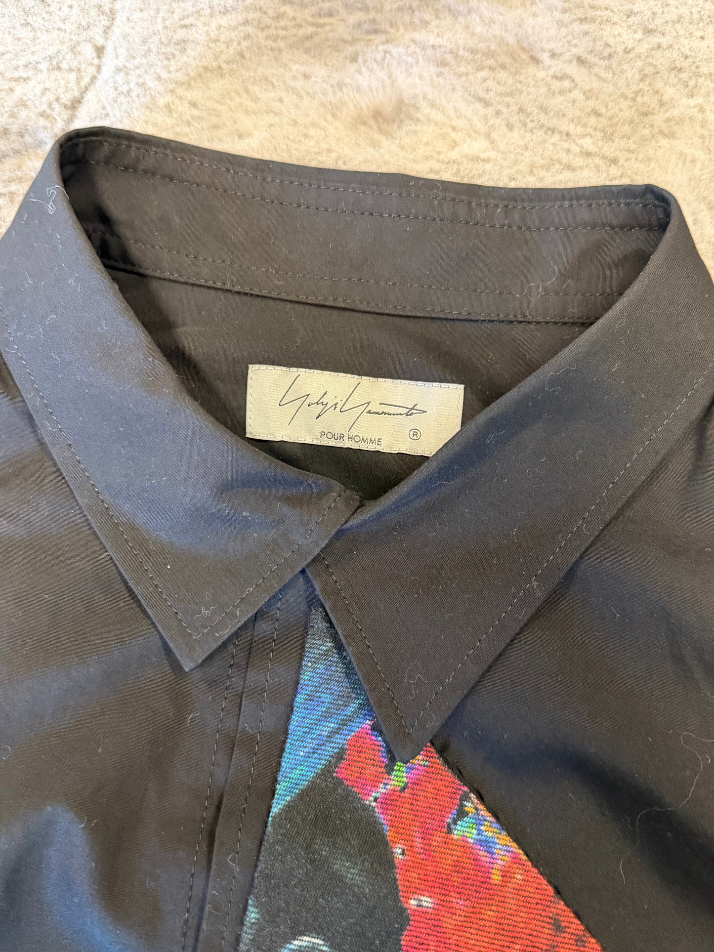 Yohji Yamamoto Pour Homme Asymmetric Panel Shirt
