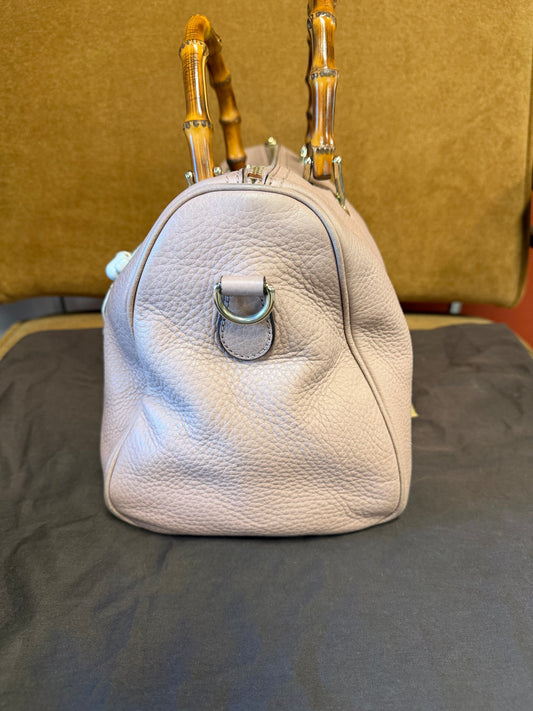Gucci Bamboo Top Handle Leather Bag