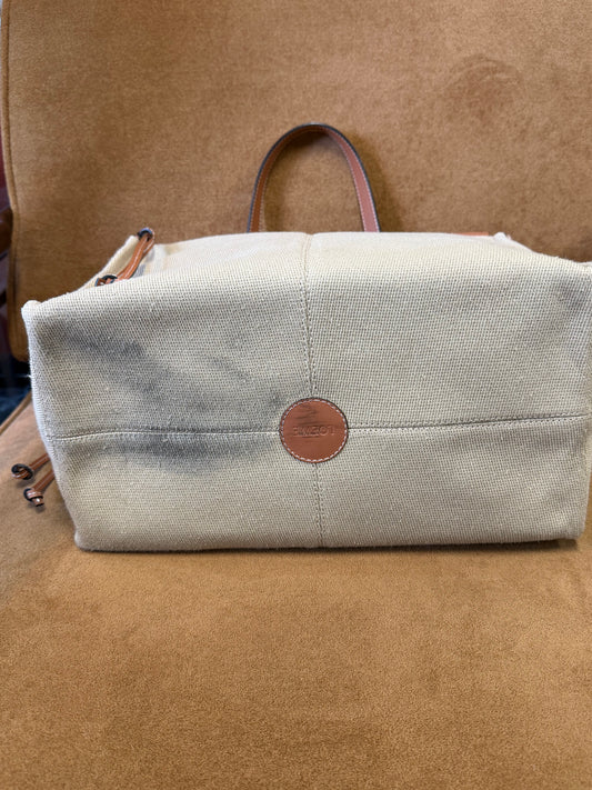 Loewe Canvas & Leather Tote Bag