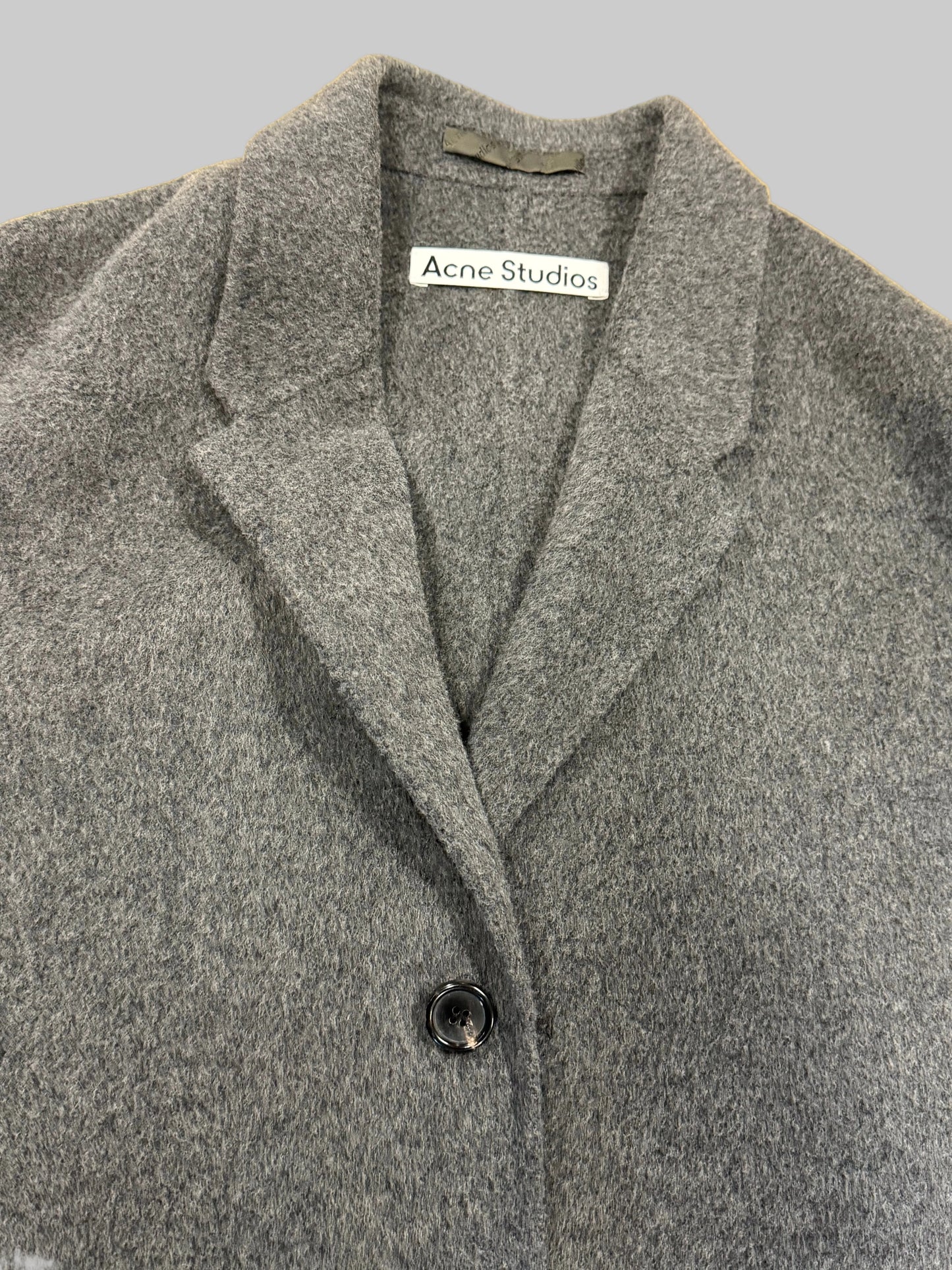 Acne Studios Single-Breasted Wool Overcoat