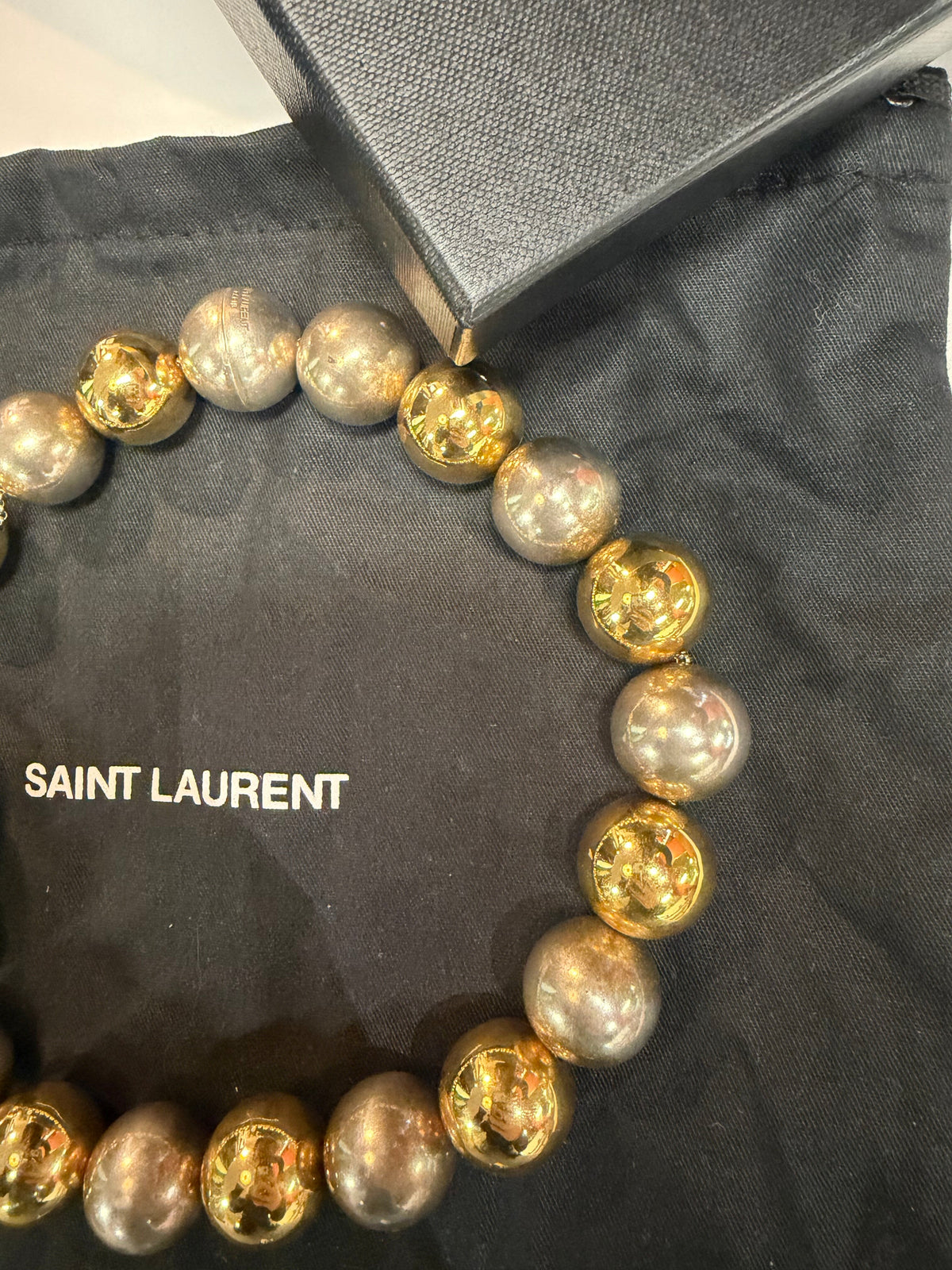 Saint Laurent Large Ball Necklace