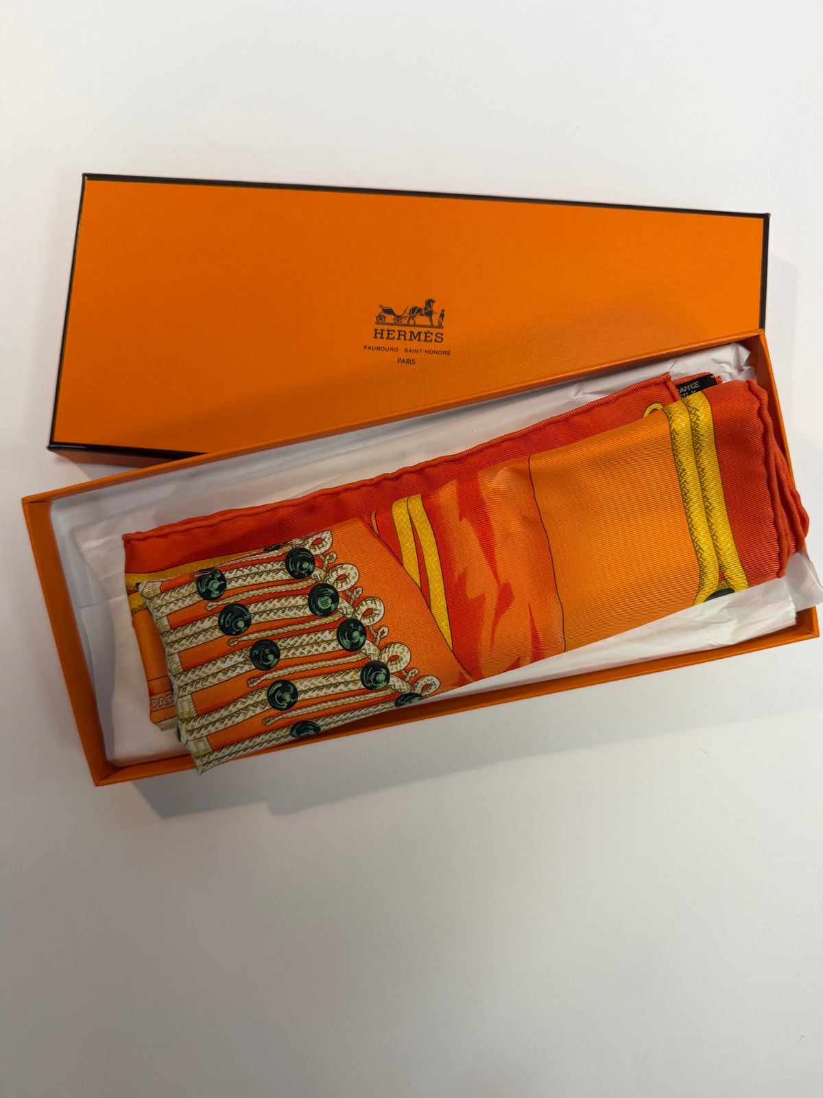 Hermes "Brandebourgs" Silk Carré 90