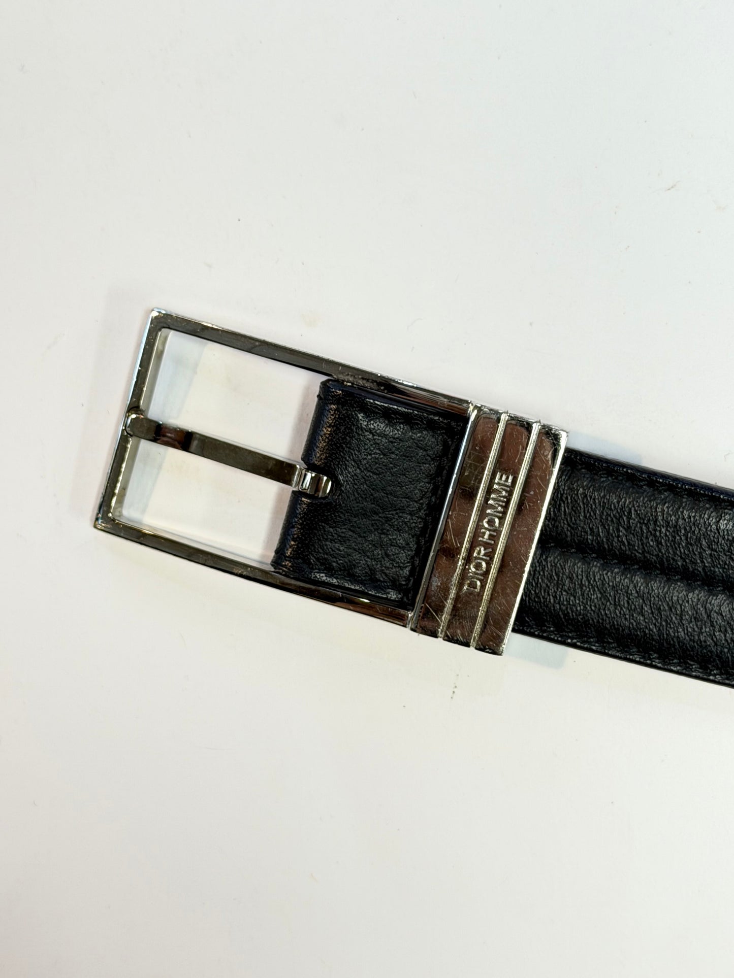 Dior Homme Black Leather Belt