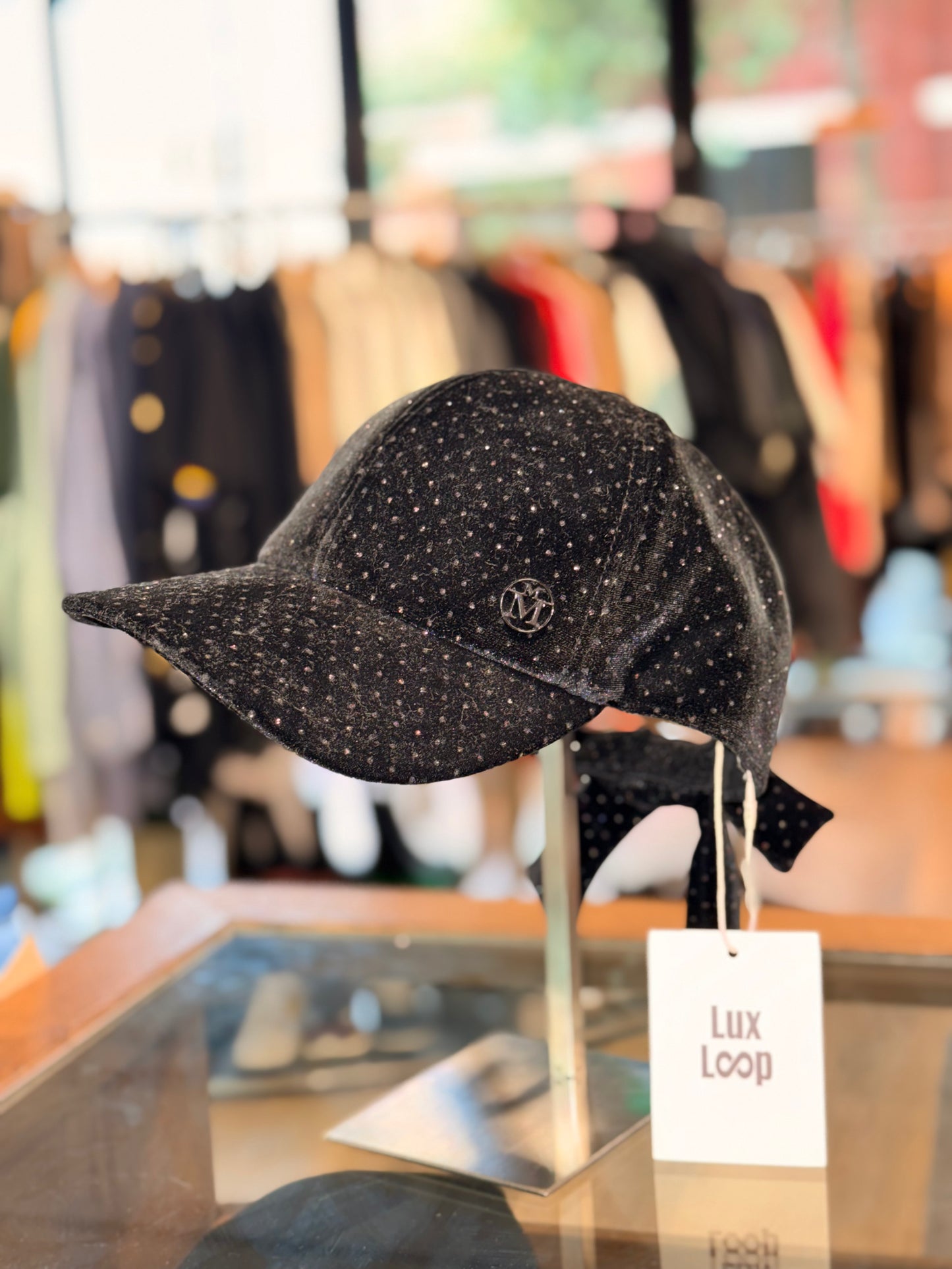 Velvet Crystal Cap