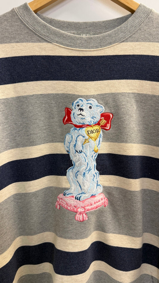 Dior Striped Dog Sweater - Size L