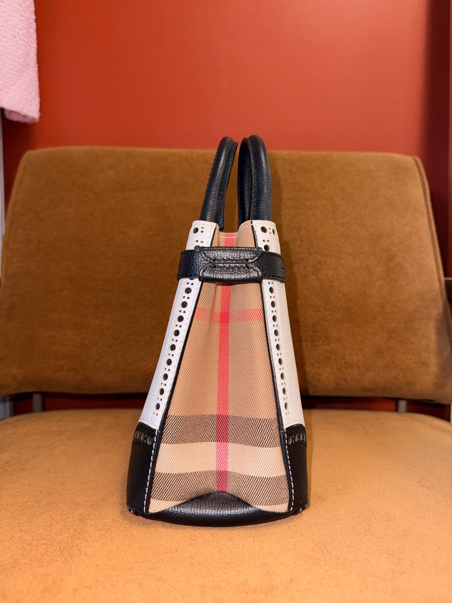 Small Banner Bag in Two Tone