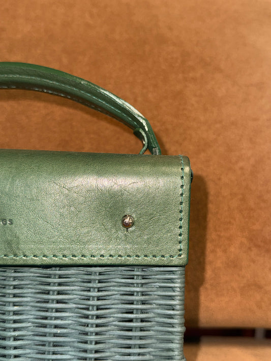 Wicker Wings Rattan Top Handle Bag