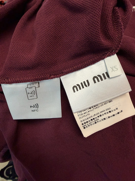 Miu Miu Logo Rugby Polo Shirt