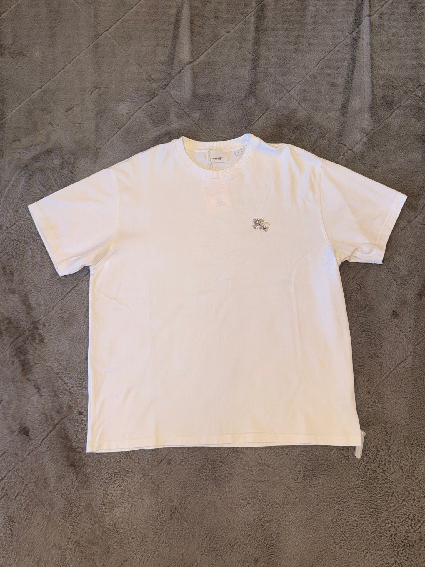 Crystal-embellished Equestrian Knight Design (EKD) Cotton T-shirt