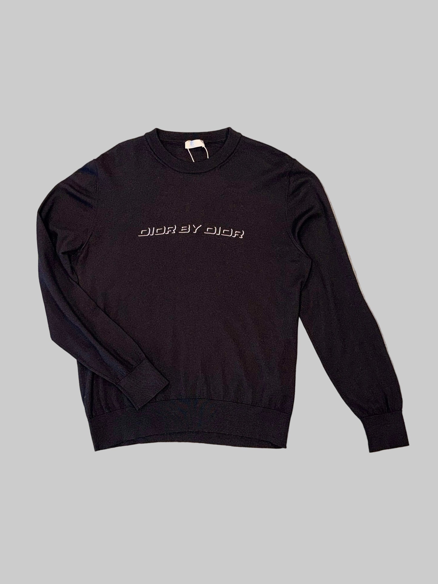 Dior Men "Dior by Dior" Black Knit Crewneck Sweater