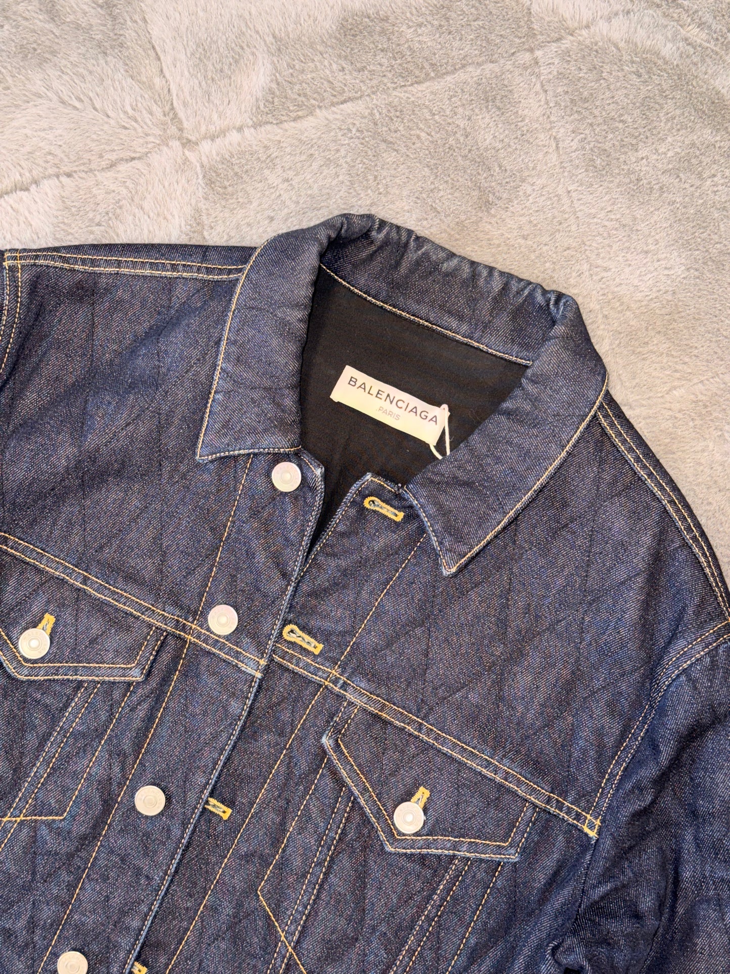 Dior Blue Cotton Denim Zipped Jacket featuring "DIOR 1947"