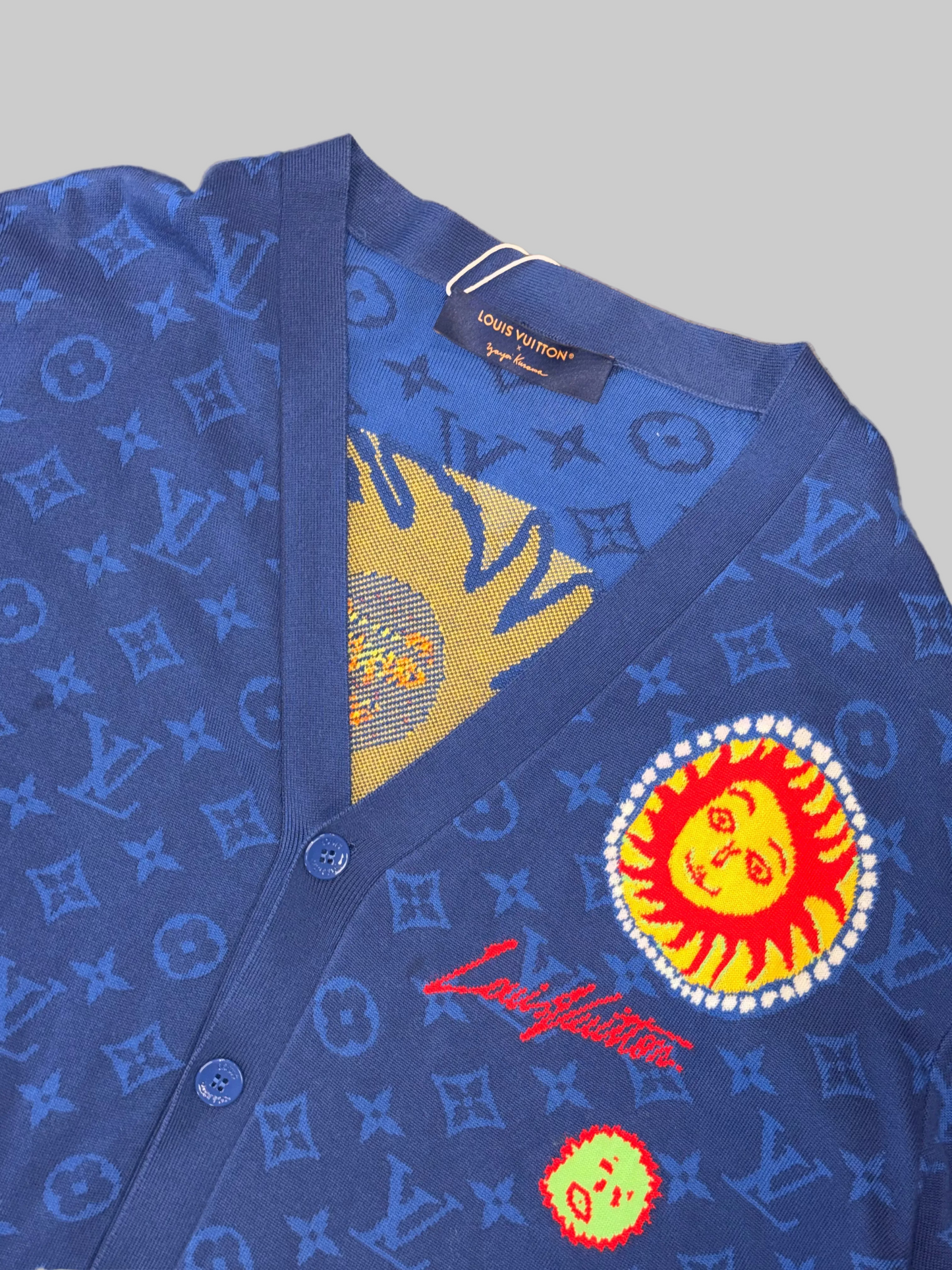 Louis Vuitton x Yayoi Kusama Monogram Faces knitted cardigan