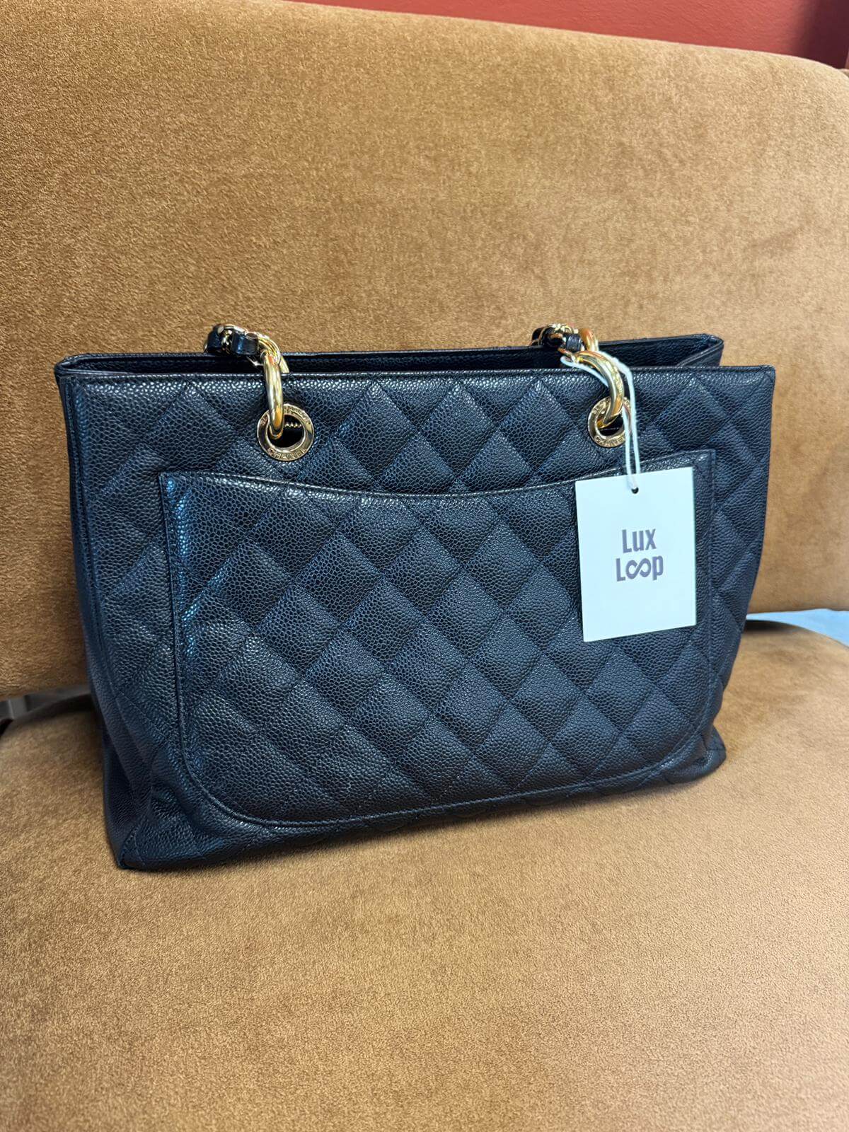 Chanel Grand Shopping Tote in Black Leather