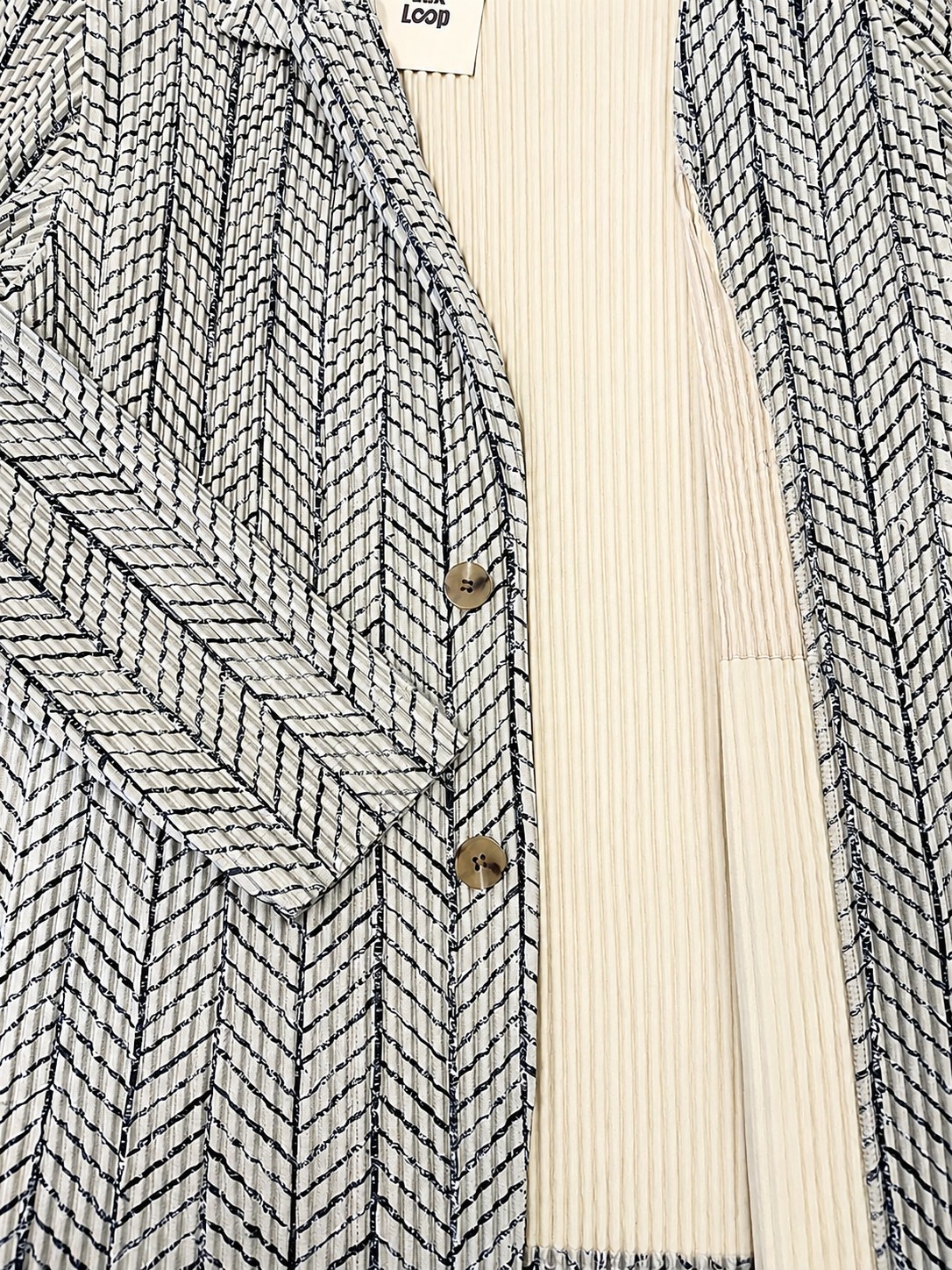 Issey Miyake Homme Plissé Herringbone Blazer