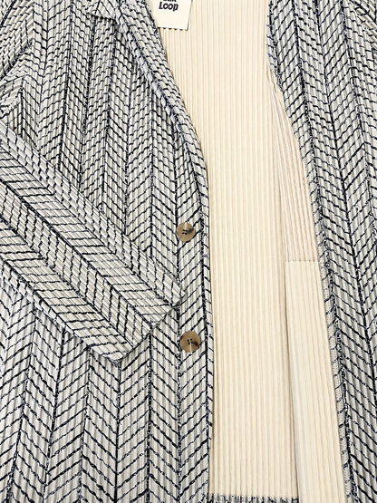 Issey Miyake Homme Plissé Herringbone Blazer