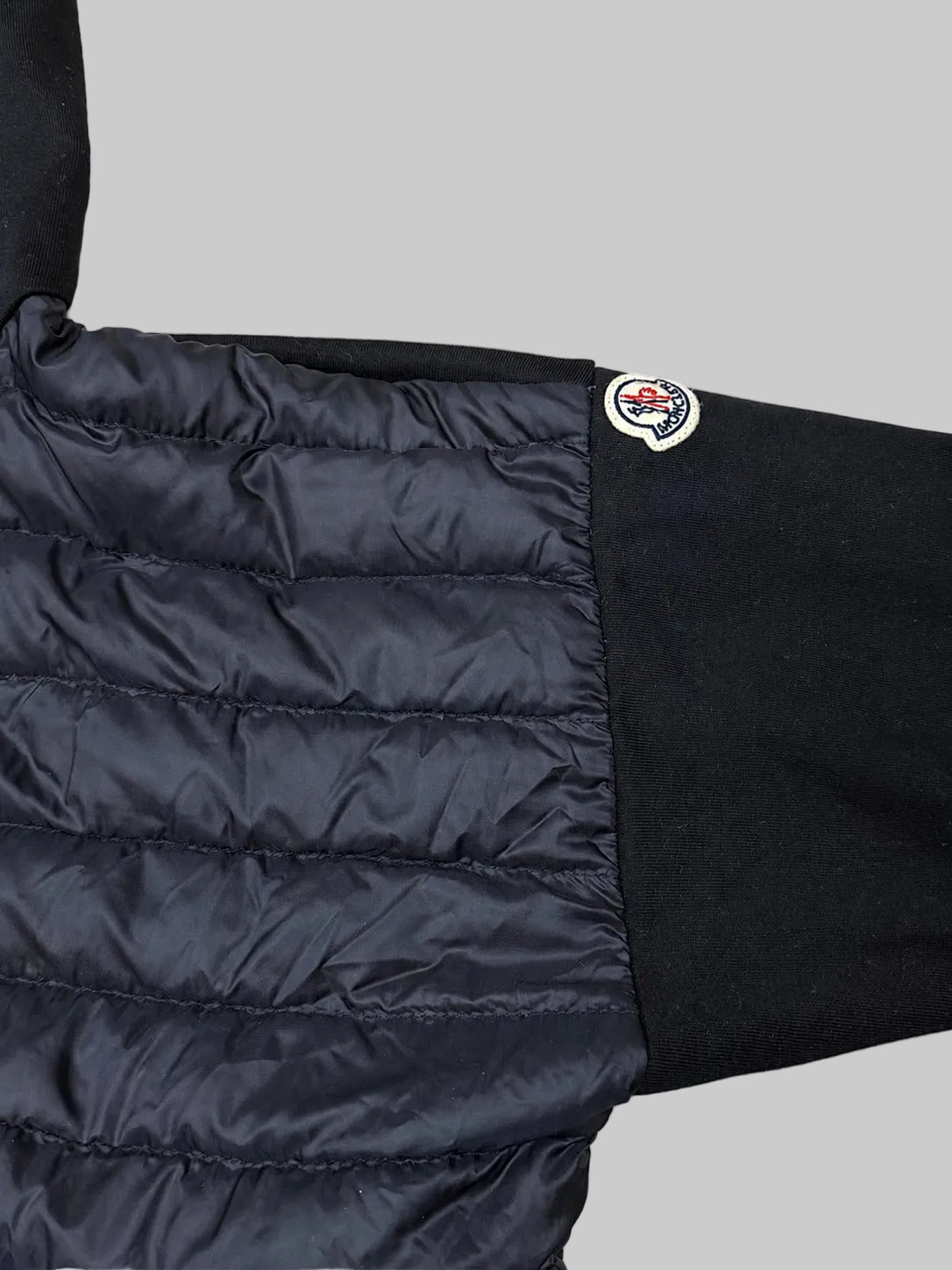Moncler Maglione Tricot Zip-Up Hybrid Hoodie