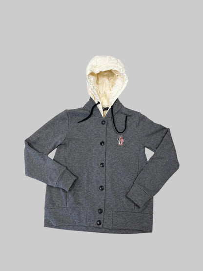Monclear Hooded Button-Front Sweatshirt Jacket