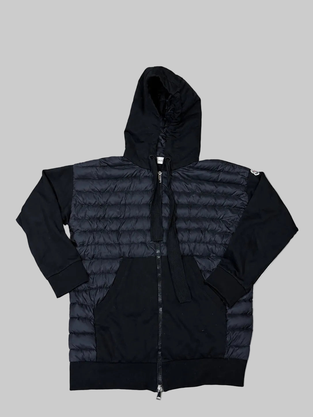 Moncler Maglione Tricot Zip-Up Hybrid Hoodie