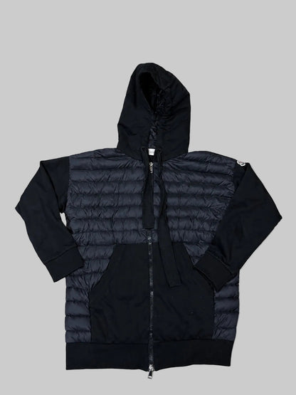 Moncler Maglione Tricot Zip-Up Hybrid Hoodie