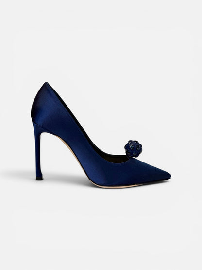 Christian Dior Satin Embellished Pump