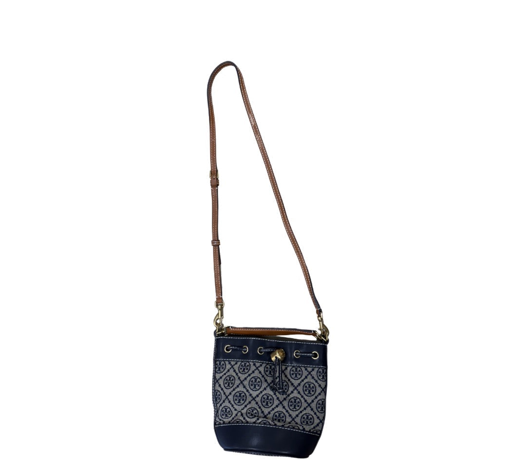 Tory Burch T Monogram Jacquard Mini Bucket Bag