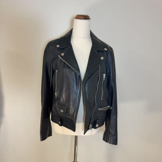 Acne Studios Leather Bike Jacket