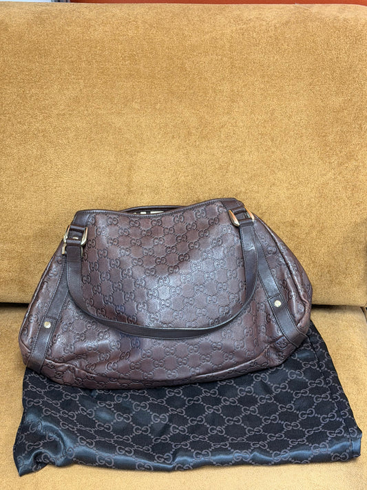 Gucci Leather Hobo Bag