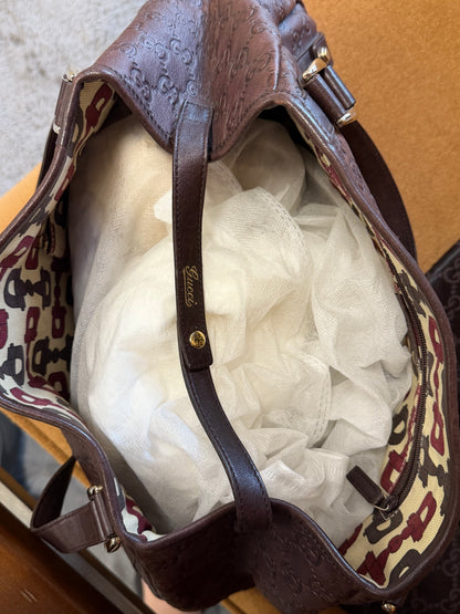 Gucci Leather Hobo Bag