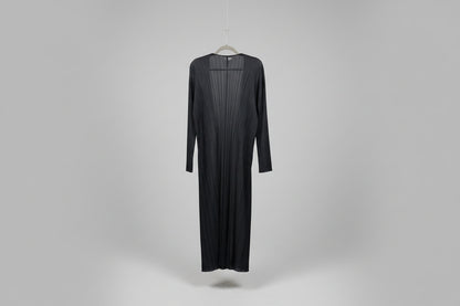 Issey Miyake Pletated Long Cardigan