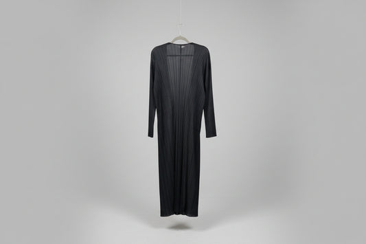 Issey Miyake Pletated Long Cardigan