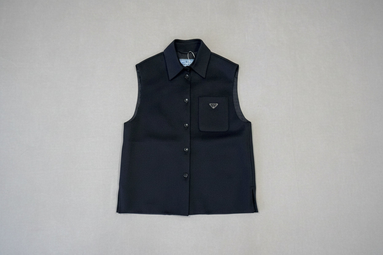 Prada Cotton Button Up Vest