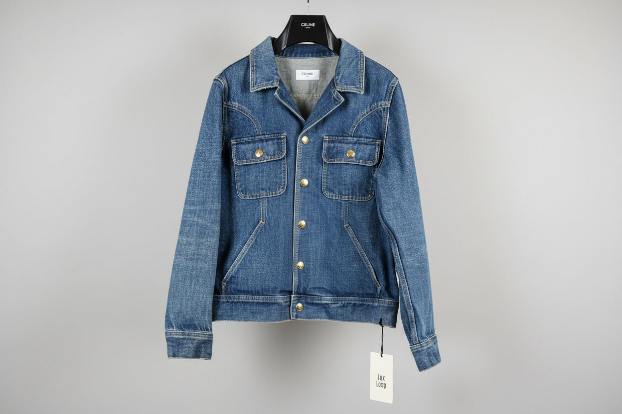 Celine Paris Denim Trucker Jacket