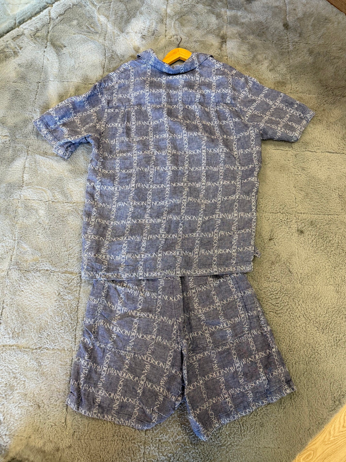 JW Anderson Monogram Shirt & Shorts Set