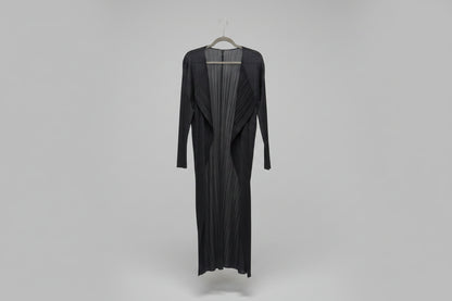 Issey Miyake Pletated Long Cardigan
