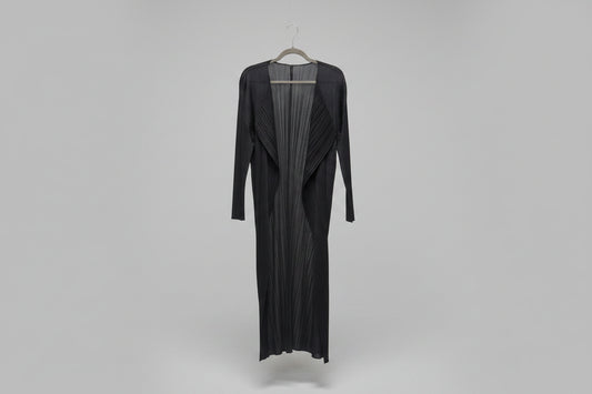 Issey Miyake Pletated Long Cardigan