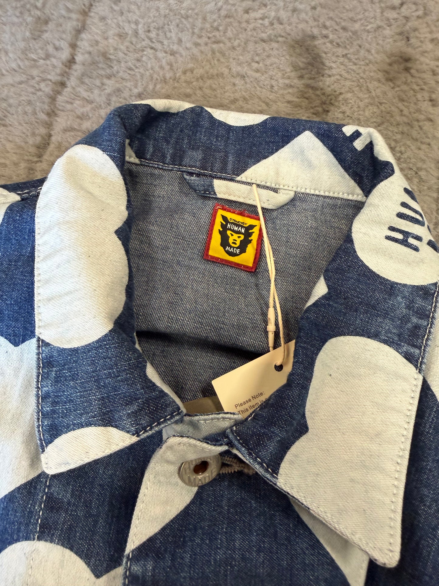 Human Made Heart Print Denim Jacket