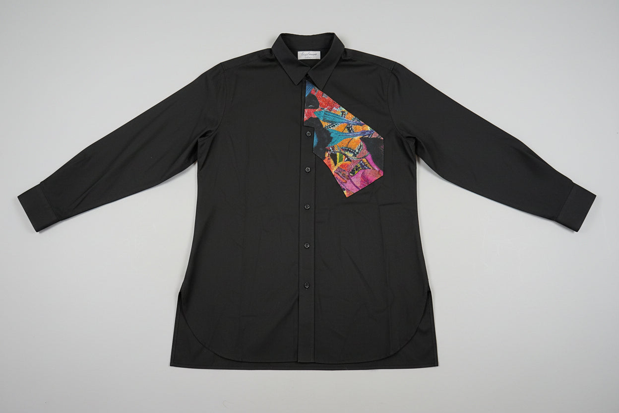 Yohji Yamamoto Pour Homme Asymmetric Panel Shirt