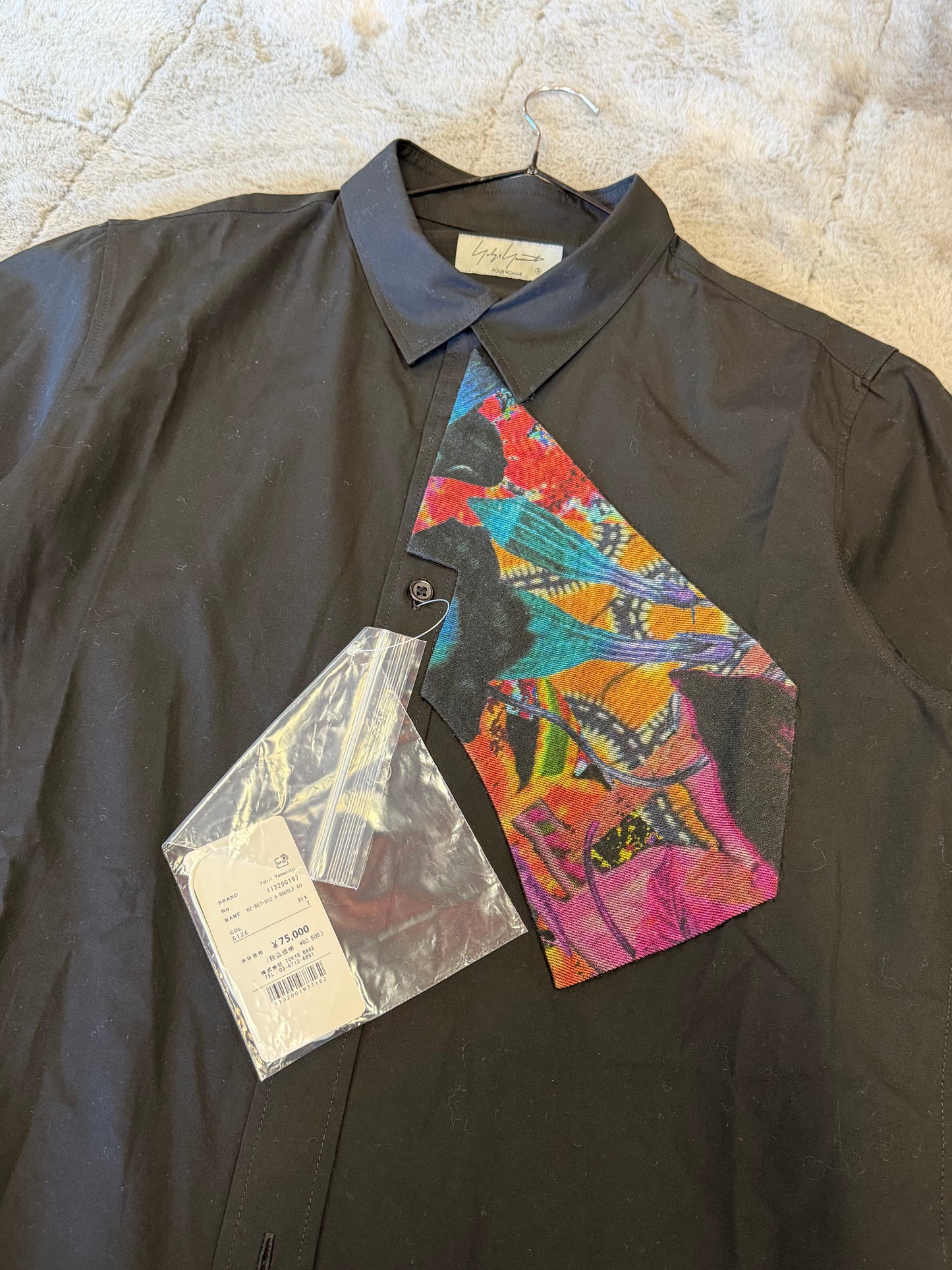 Yohji Yamamoto Pour Homme Asymmetric Panel Shirt