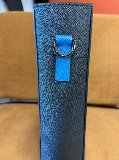 Burberry Two-Tone Leather Tote Bag