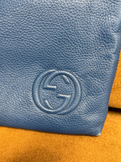 Gucci Soho Leather Zip Pouch Clutch