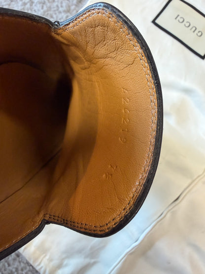 Gucci Princetown Black Leather Flat Mule