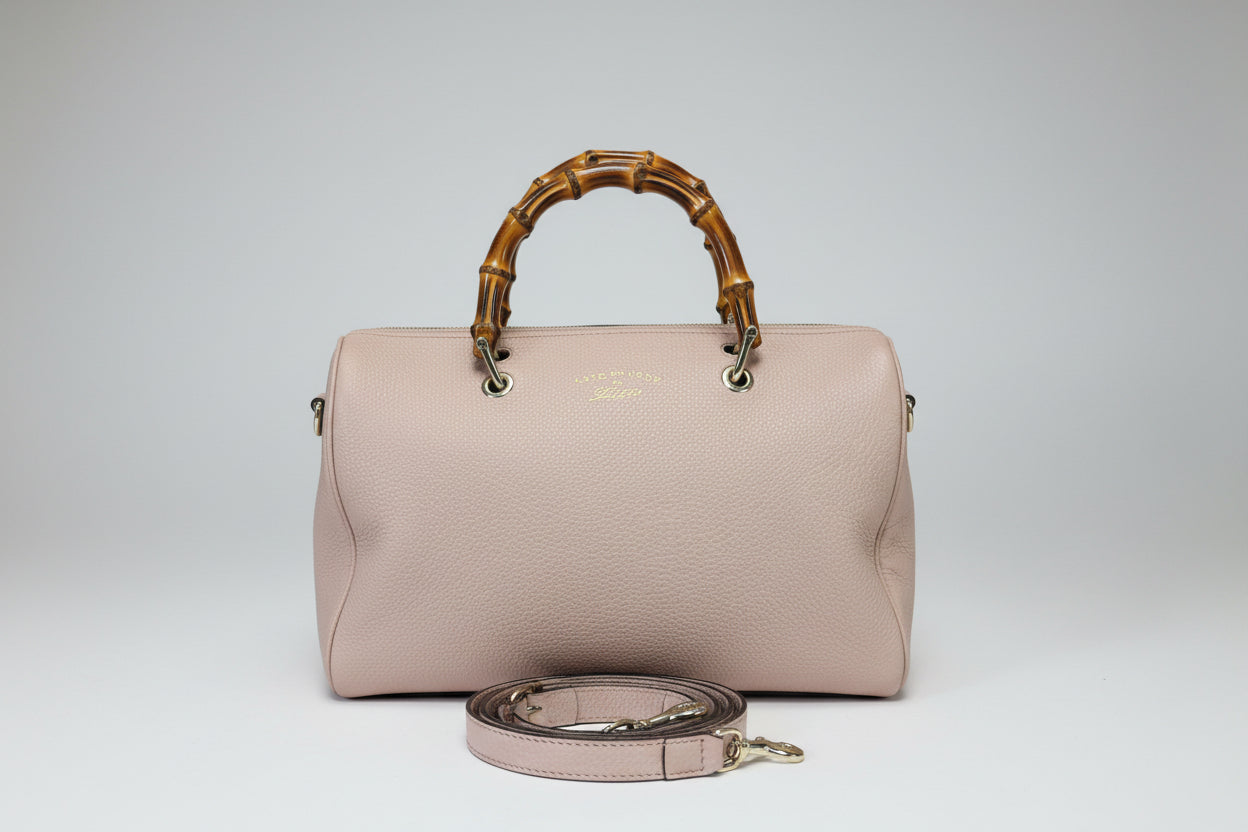 Gucci Bamboo Top Handle Leather Bag