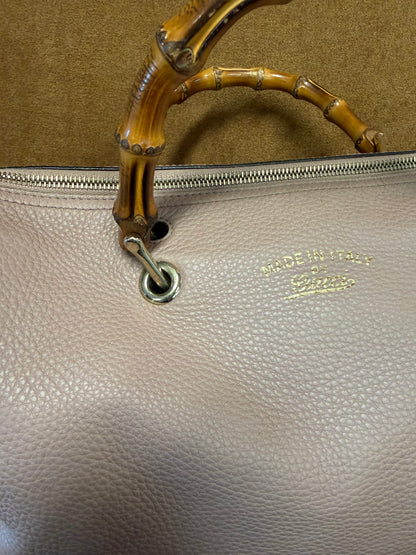 Gucci Bamboo Top Handle Leather Bag