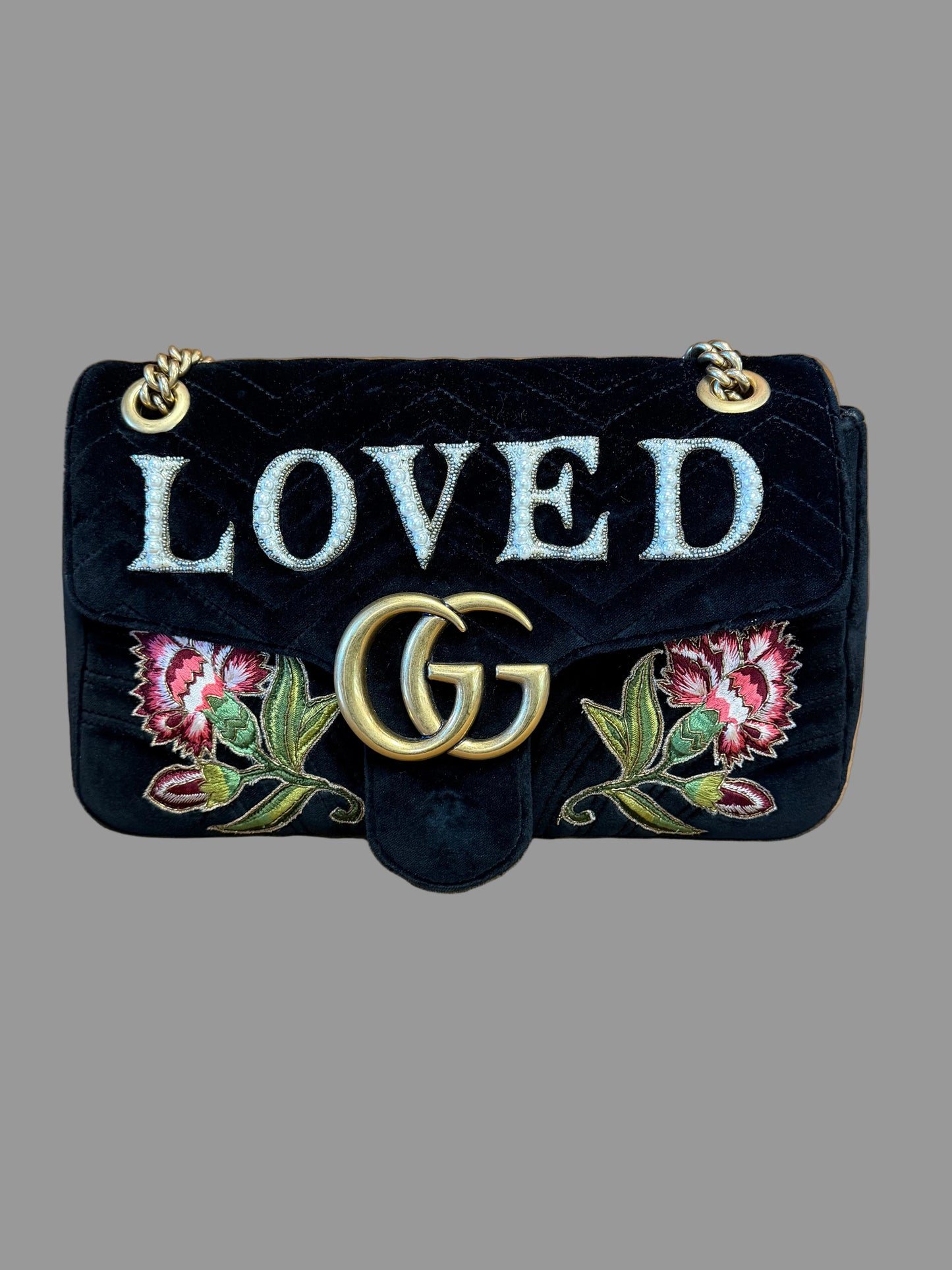 Gucci GG Marmont “Loved” Shoulder Bag