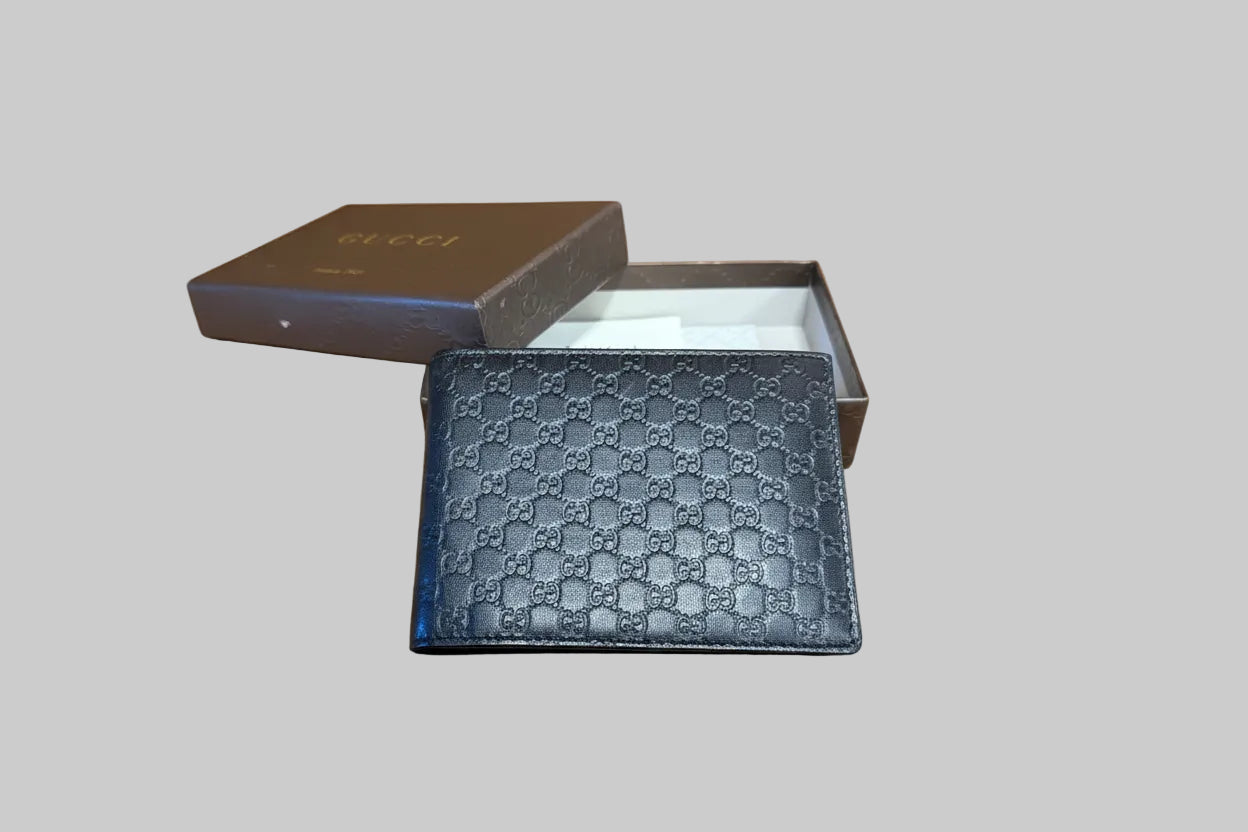 Gucci Microguccissima Leather Bi-Fold Wallet