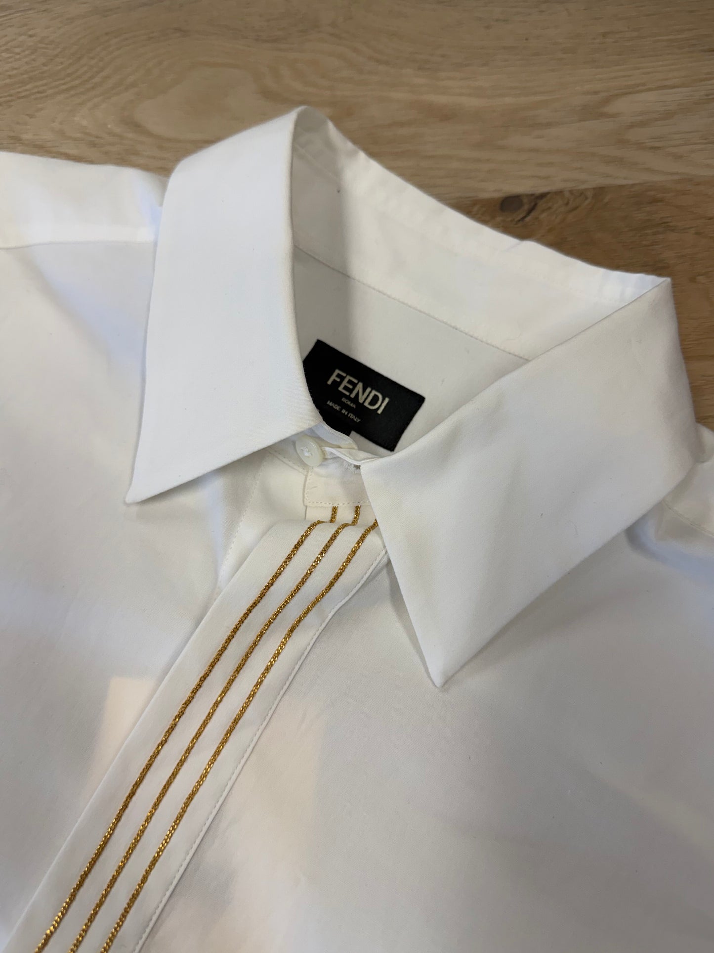 Fendi White Button-Up Shirt