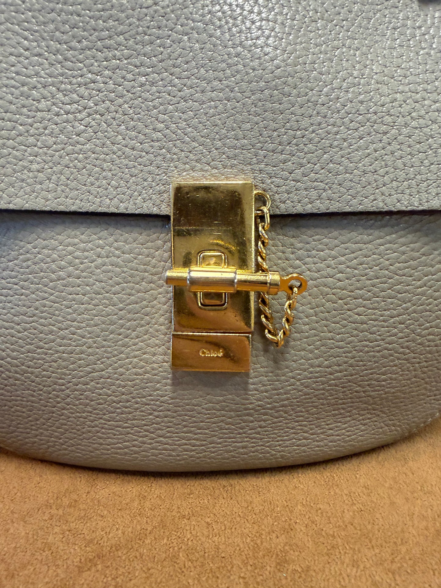 Chloé C Bag – Small, Pale Blue Calfskin Leather