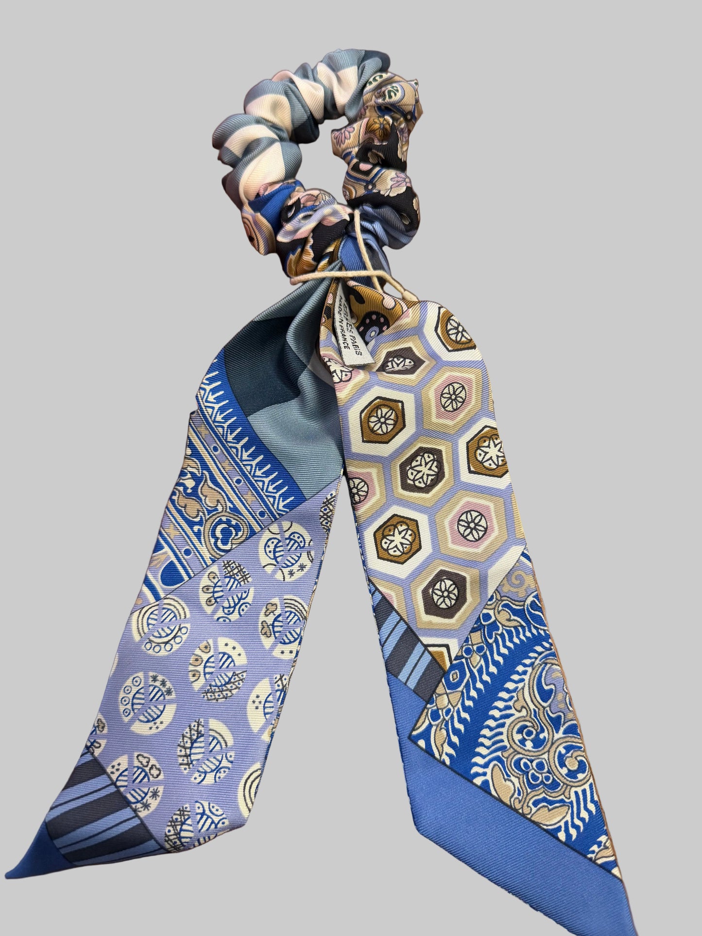 Hermes Silk Scrunchie with Twilly Tail