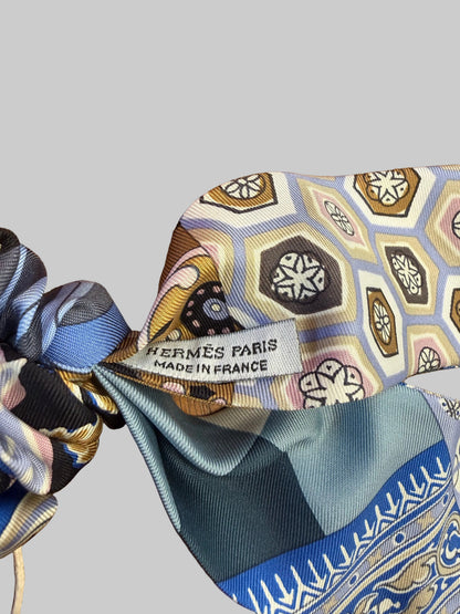Hermes Silk Scrunchie with Twilly Tail